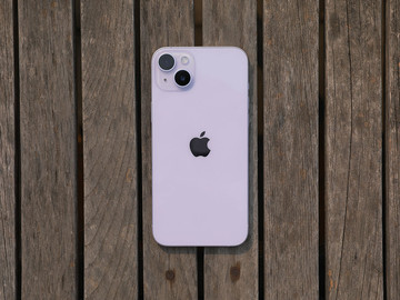 紫色苹果iphone14 plus(128gb)手机整体外观图片大全